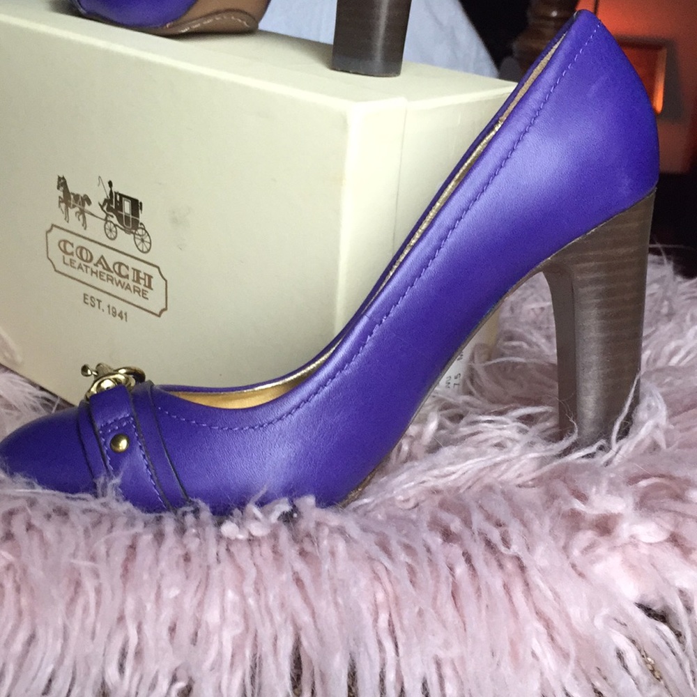 Grape Purple COACH Heels!